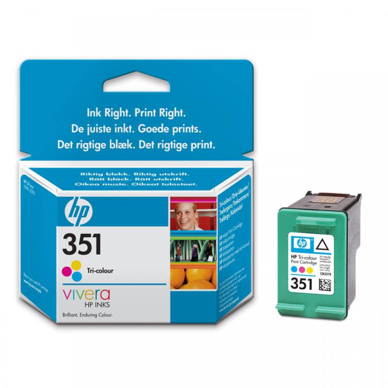 overlay_4c3d6b48629e188e81f5a5e73e367461.jpg Hp == 351 Tri-Colour Inkjet Print Cartridge With Vivera Inks - imagine 1