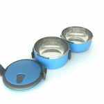 CASEROLA TERMICA DUBLA, 2x0.7L, ALBASTRA, ART OF DINING BY HEINNER