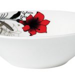 BOL PORTELAN 15 CM,  RED FLOWERS,VANORA HOME