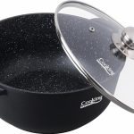 SEMIOALA ALUMINIU TURNAT+CAPAC, 40x17.5 cm, 18.5 L, DARK LINE, COOKING