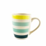 set 3 x CANA CERAMICA 354 ML, LARA D8.5*H10.5cm, ALBASTRU