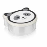 SET 4 CASEROLE  CU CAPAC , PLASTIC, BEAR, ART