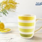 set 3 x CANA CERAMICA 354 ML, LARA D8.5*H10.5cm, VERDE