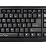 Tastatura Serioux 9400USB, cu fir, US layout, neagra, 104 taste,