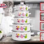 SET GATIT 10 PIESE EMAILAT, FABIANA, VANORA HOME