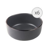 SET 6 BOLURI CEREALE, CERAMICA 16 CM, CALYPSO,  ART