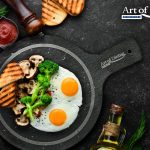 PLATOU ARDEZIE ROTUND CU MANER, 28X20 CM, COOKING BY HEINNER