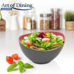 BOL OVAL BICOLOR,  PLASTIC 14 X 12.5 X 7.5