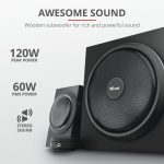 Sistem audio Trust Yuri 2.1, 60W, negru - imagine 5
