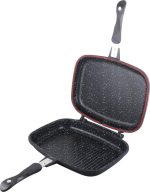 TIGAIE DUBLA DREPTUNGHIULARA, ALUMINIU,32x24x7.5cm, DARK LINE CLASSIC, COOKING  BY - imagine 5