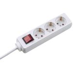 Prelungitor Bachmann, 3 prize, 3m, Tip Schuko, indicator optic, intrerupator,