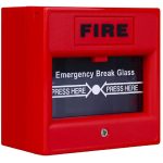 Buton de incendiu cu geam de sticla, rosu ND-EBG911