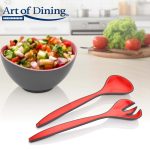 SET LINGURA + FURCULITA PENTRU SALATA, ROSU, ART OF DINING