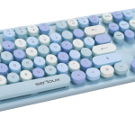 Kit tastatura + mouse Serioux Retro  9900BL, wireless 2.4GHz,