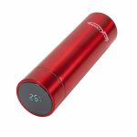 TERMOS INOX 450 ML, CU INDICATOR LED PENTRU TEMPERATURA,, ROSU, - imagine 3