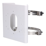Suport de montaj pe stalp Hikvision DS-1275ZJ-S-SUS, dimensiuni: 144 mm