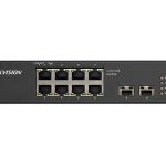 Switch Hikvision DS-3T0510HP-E/HS, 8-Port, PoE