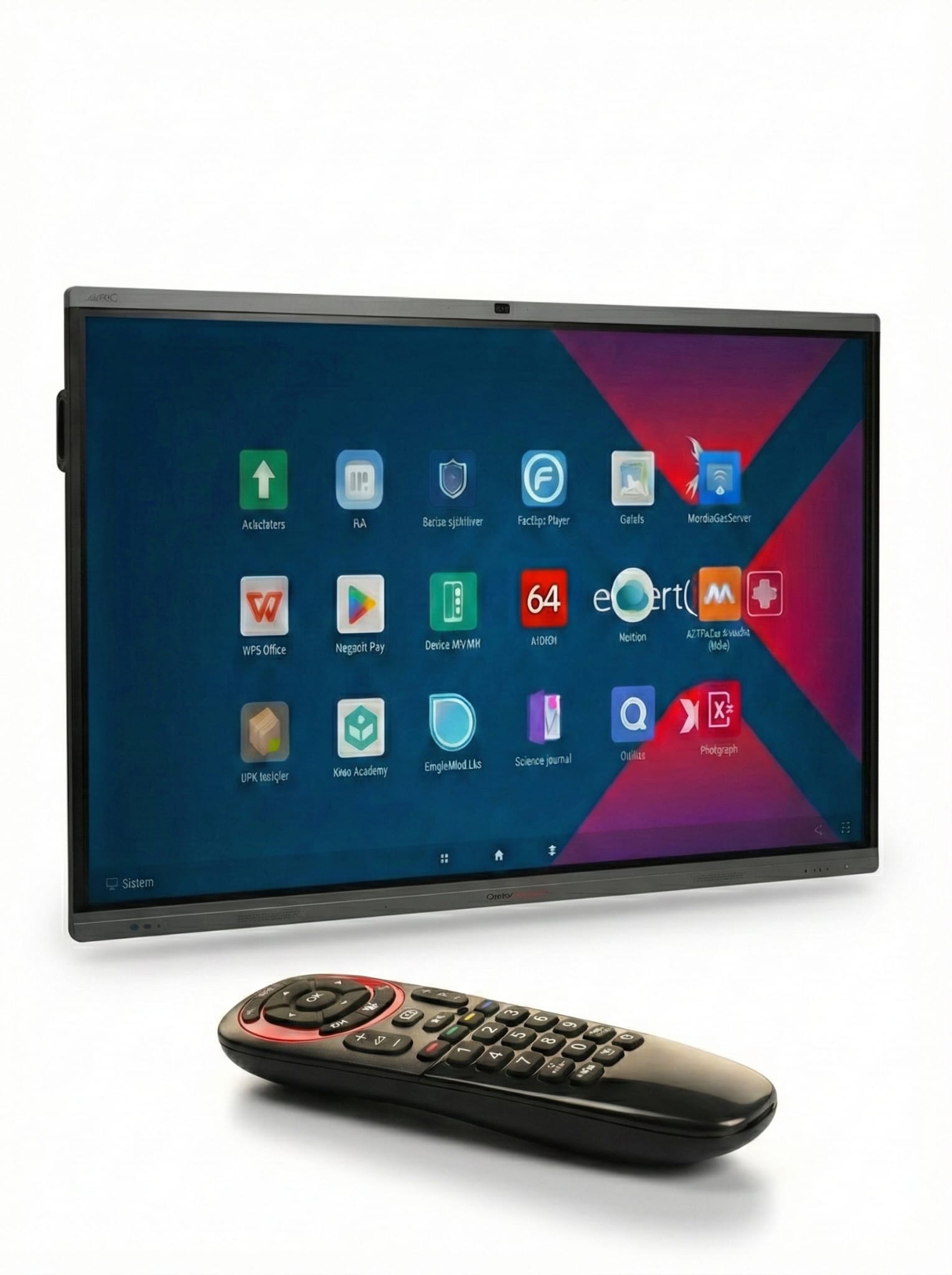 Horizon ID65HZA3B1/C+Geogebra Display interactiv HORIZON Seria A3C, 65" (165cm), 4K UHD, Android 14, 8GB RAM, 128GB ROM, 45 puncte touch, camera 8MP, microfon 8 zone