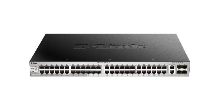 Switch D-Link DGS-3130-54TS/E, 54-Port Gigabit SFP L3 Stackable Managed Switch, 48 x 10/100/1000BASE-T ports, 2 x 10GBASE-T and 4 x 10G SFP+ ports, Layer 3, 216 Gbps