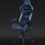 Scaun de gaming AQIRYS Hyperion negru-gri-albastru