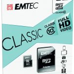 MicroSDXC Emtec, 32GB, Clasa 10 UHS-I, R/W 20/12 MB/s, include