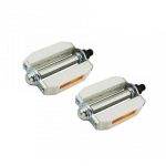 PEDALE PVC CU REFLECTOR, ALB