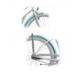 Aparatori Pegas Strada 2 16, JF-019, fata+spate, YS-7336, Turcoaz