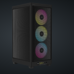 Carcasa Corsair 2000D Airflow RGB Mini-ITX, panou tempered glass, 3x