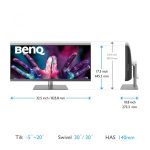 MONITOR BENQ PD3420Q 34 inch, Panel Type: IPS, Backlight: LED - imagine 2