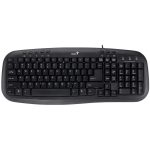 Tastatura Genius Slimstar M200, cu fir, US layout, neagra