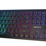 Tastatura Serioux 9500i, cu fir, US layout, iluminata, taste tip