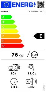 MASINA DE SPALAT VASE HEINNER HDW-FS4552DSE++ - imagine 3