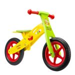 WOODEN BALANCE BIKE, SEVEN, MODEL WTP, 12 INCH, GALBEN VERDE