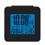 Radio Denver REC-34 BLACK, calendar, functie alarma, funcite snooze, termometru