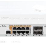 MikroTik Cloud Router Switch 112-8P-4S-IN with QCA8511 400Mhz CPU, 128MBRAM,
