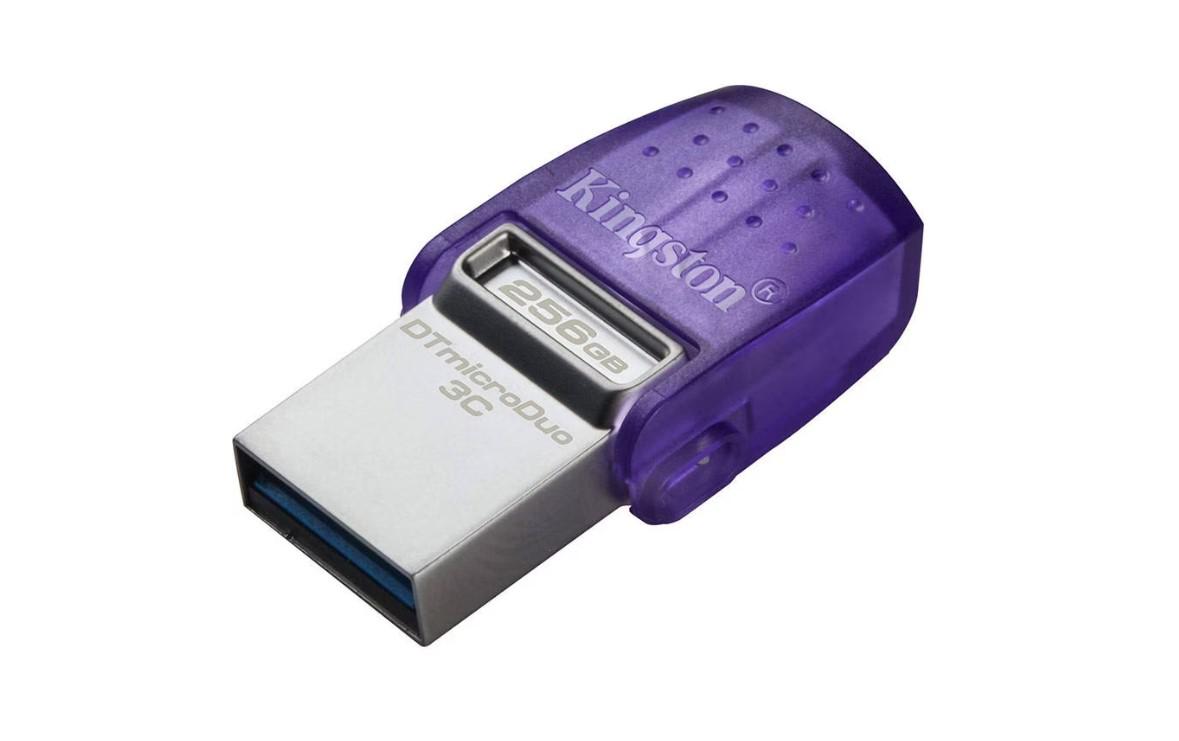 overlay_5a2f40951bd9a84ca71898fa9ef3e986.jpg USB Flash Drive Kingston 256GB DT MicroDuo, USB 3.0, micro - imagine 1