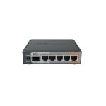 Mikrotik 5-Port Gigabt Ethernet Router, RB760iGS, 5* 10/100/1000Ethernetports, CPU nominal