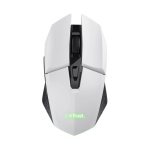 Mouse Trust GXT110W Felox cu fir,  4800 DPI, alb