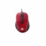 Mouse Serioux cu fir, optic, Pastel 3300, 1000dpi, rosu, ambidextru