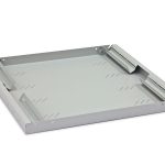 Raft fix perforat Triton 19" 1U/750 capacitate incarcare 80kg, gri