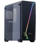 Carcasa Spacer Flash, ATX, MidTower, Gaming, fara sursa, sticla securizata,