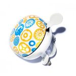 Sonerie Ding-Dong Pegas 60mm, model 5, Otel, Alb cu Albastru+Maro