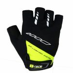 MANUSI B-RACE CU GEL NEGRU/LIME, S