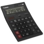 Calculator birou Canon AS1200, 12 digiti, display LCD vertical, inclinat, separator