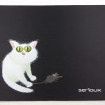 Mouse pad Serioux, model Cat and mice, MSP02, suprafata textila,