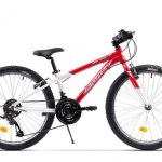 BICICLETA PEGAS MINI DRUMET 24'' ROSU ALB