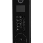 Post videointerfon de exterior pentru blocuri Hikvision DS-KD8103-E6, monitor LCD