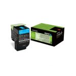 Toner Lexmark 80C2HCE, cyan, 3 k, CX410de , CX410de with