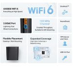 TP-LINK WIFI 6 Router Gigabit, ARCHER AX80, Dual-Band, Standarde: IEEE - imagine 4