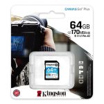 Card de Memorie SD Kingston Canvas GO Plus, 64GB, Class